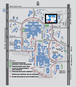 mapa de accesibilidad al Edificio 31